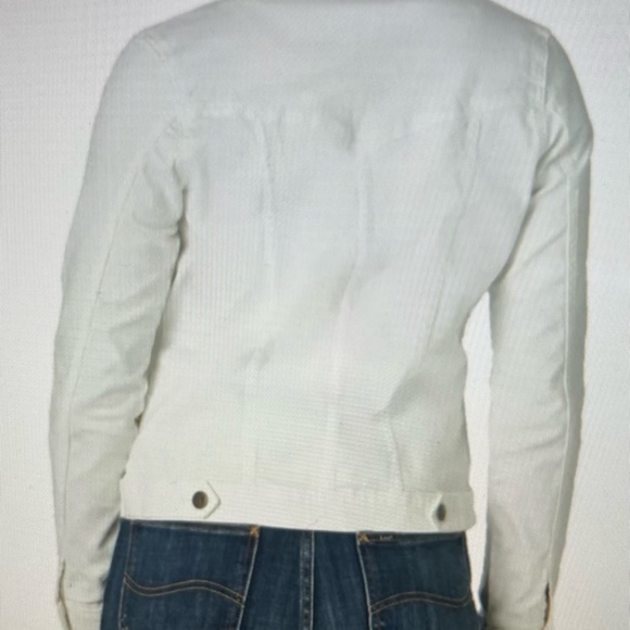 Lee Riders Classic Women's White Denim Jacket - Picture 8 of 9